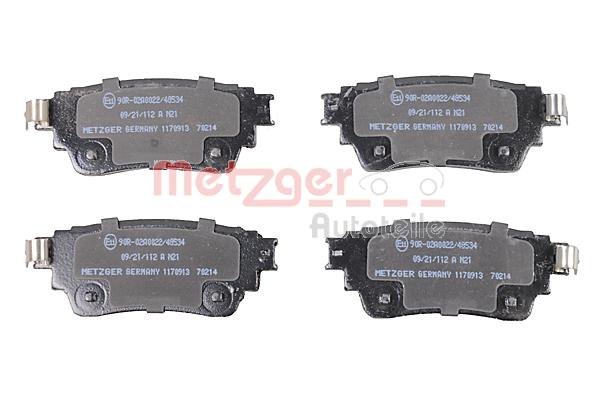 METZGER 1170913 GREENPARTS Bremsbelagsatz, Scheibenbremse